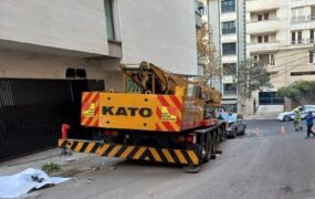 حرکت ناگهانی و مرگبار جرثقیل در خیابان شریعتی تهران