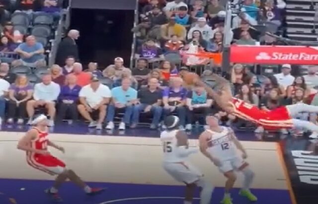 حلقۀ بسکتبال باعث مصدومیت یک بازیکن شد