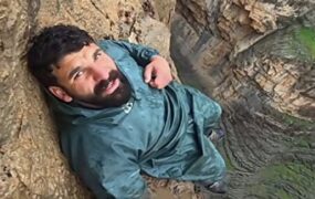 سقوط بلاگر پرحاشیه اینستاگرام در کوهستان/ فیلم