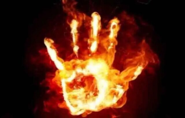 مرگ مشکوک آتش‌سوزی