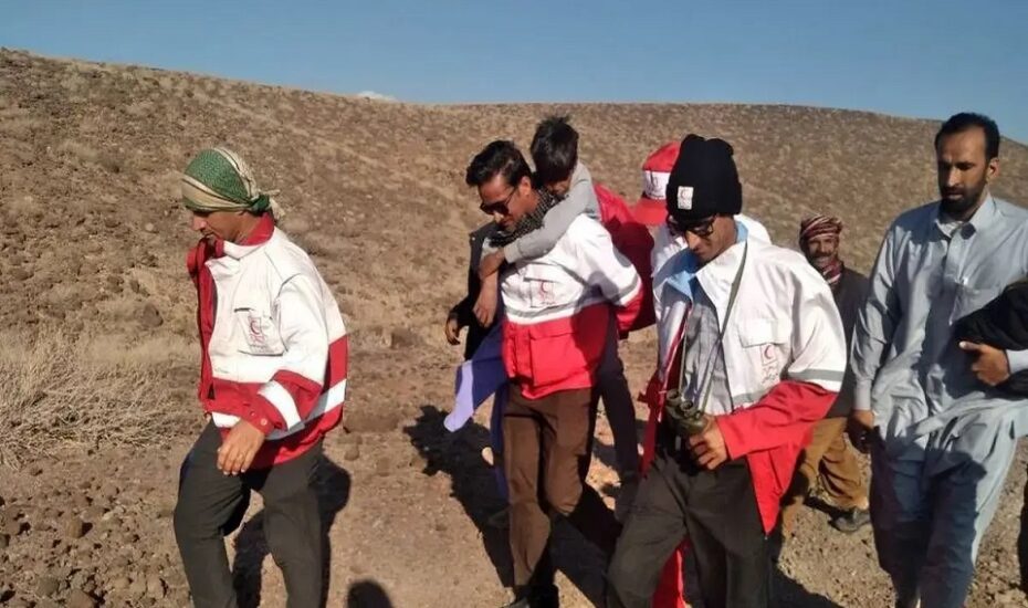 نجات نوجوان گم شده در ارتفاعات ریگان