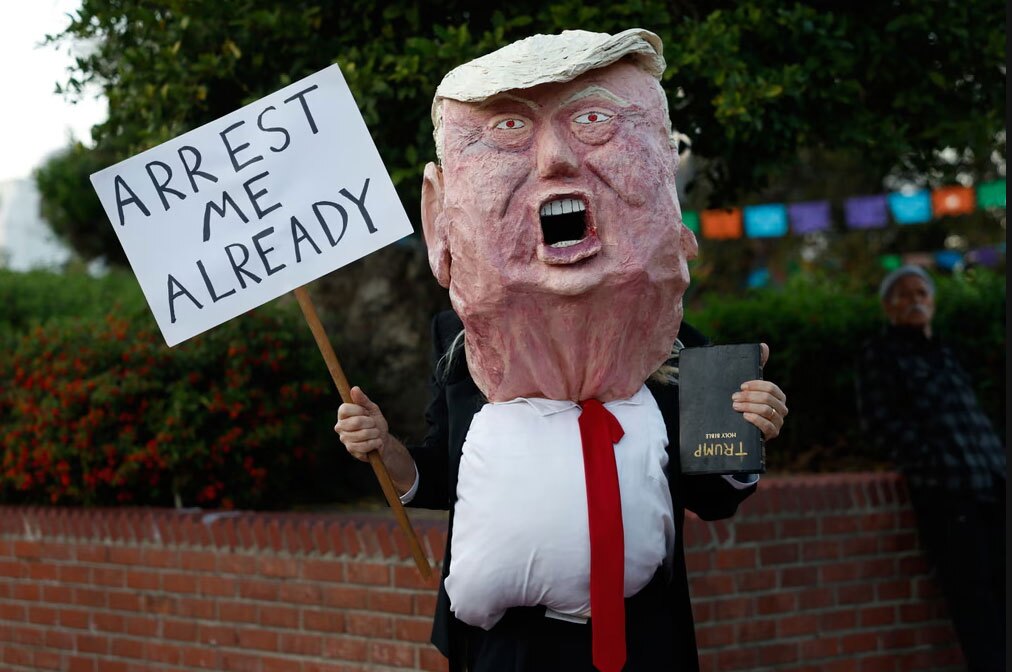 اعتراضات ضدترامپ در شهر لس آنجلس