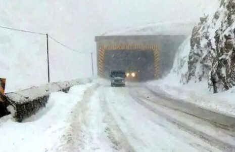 بارندگی در جاده های ۶ استان