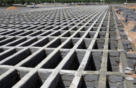 محل دفن موقت سربازان آمریکایی در حال آماده‌سازی است