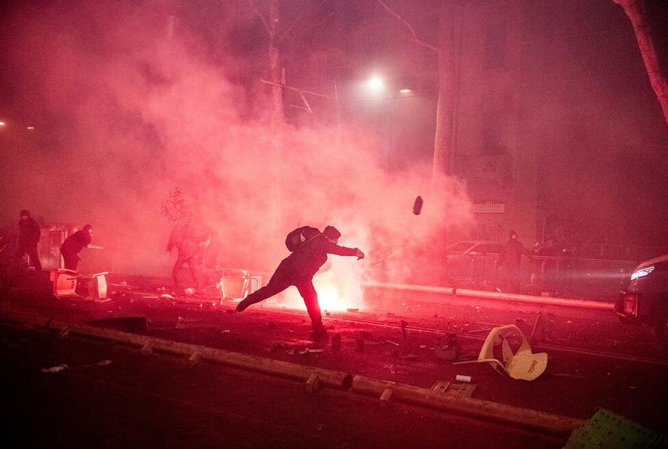 ناآرامی و آشوب در شهر تورین ایتالیا