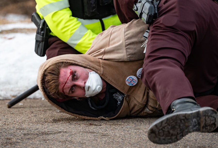 ادامه اعتراضات در شهر مینیاپولیس آمریکا