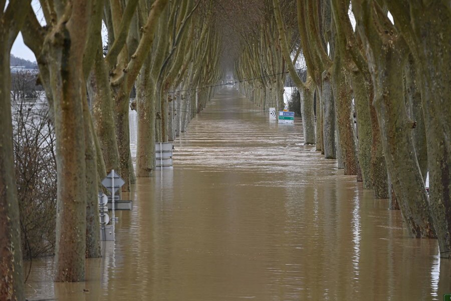 سیل در جنوب غرب فرانسه