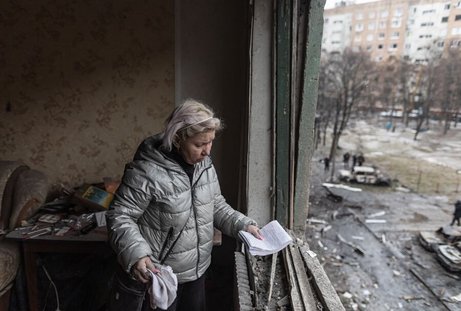 حمله پهپادی به شهر کراماتورسک اوکراین