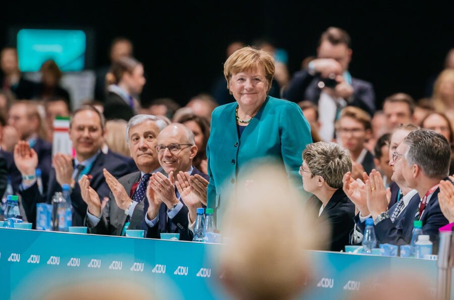 آنگلا مرکل، صدراعظم سابق و رهبر حزب دموکرات مسیحی آلمان