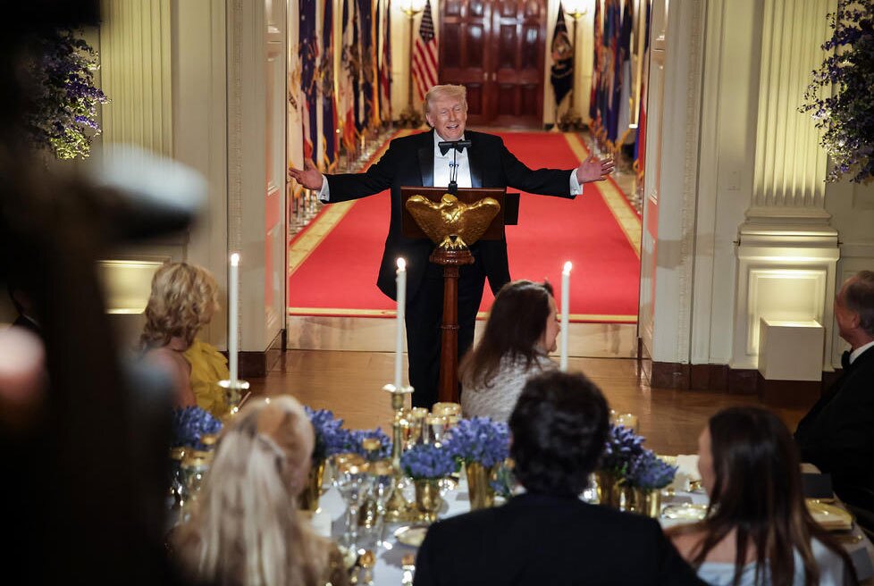سخنرانی ترامپ در ضیافت شام فرمانداران آمریکا