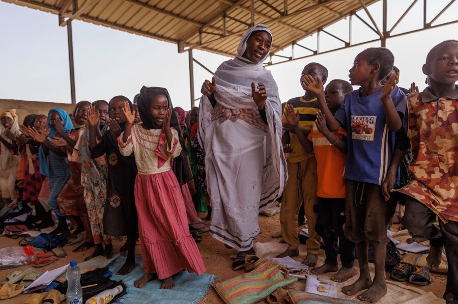 مدرسه آوارگان جنگ داخلی سودان