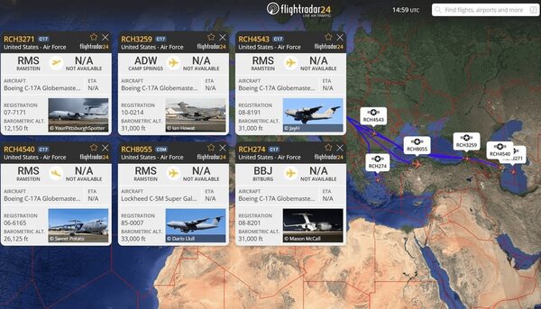 سامانه‌های دفاع موشکی آمریکا در اطراف ایران