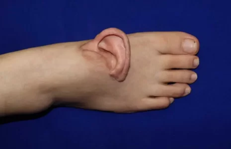 جراحان چینی گوش بریده شده یک زن را با پیوند زدن به پایش حفظ کردند