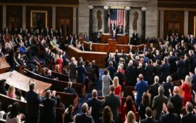 سخنرانی ترامپ در کنگره/ عکس سخنرانی ترامپ در کنگره