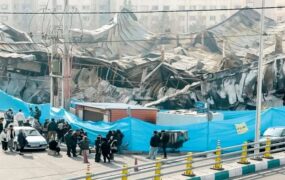 علت حریق گسترده بازارچه جنت‌آباد تهران؛ اتصالی برق