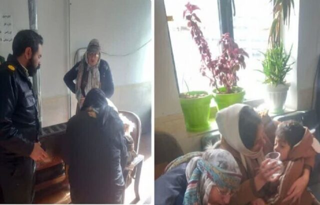 نجات معجزه‌آسای پسر ۴ ساله از دل طوفان در بردسیر