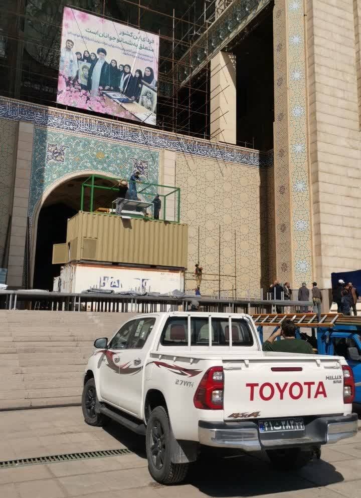 جایگاه پیکر رهبر شهید 