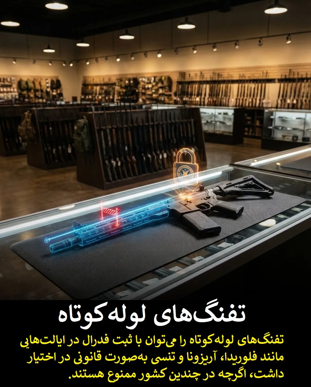 سلاح های ممنوعه که در آمریکا قانونی