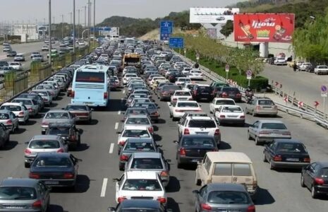 ترافیک سنگین در محورهای منتهی به تهران