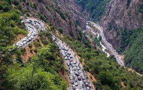 ترافیک سنگین در چالوس
