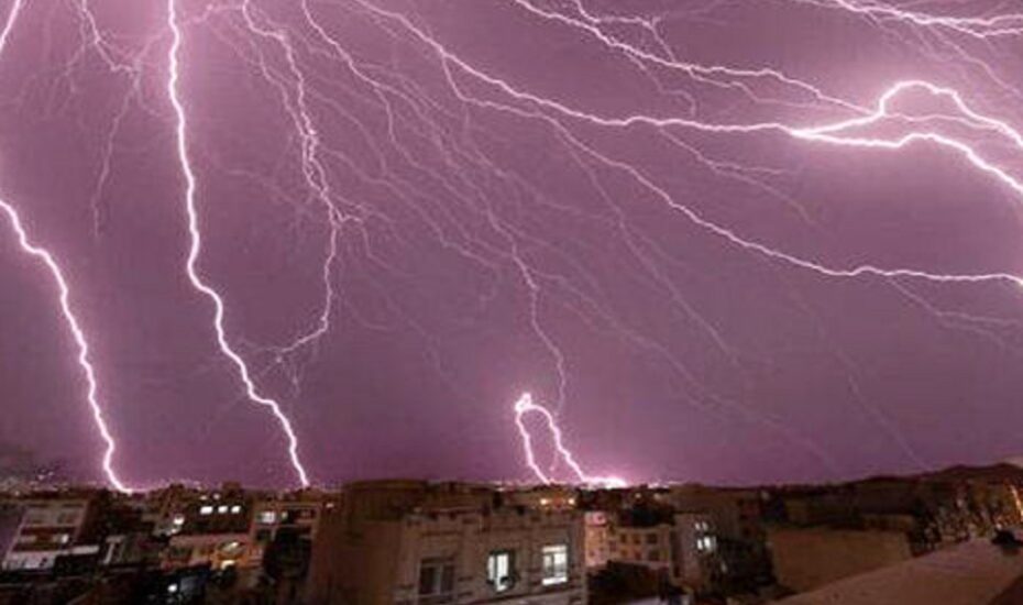 بارندگی، صاعقه و وزش باد شدید در ۱۶ استان
