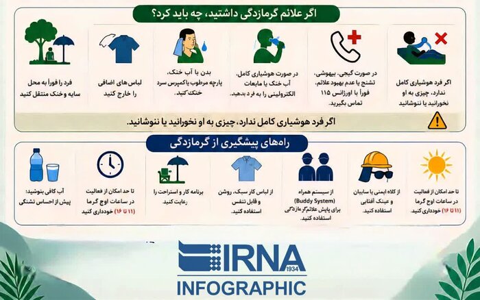 تهران در محاصره گرما / گرمازدگی را جدی بگیرید