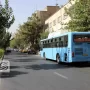 اتوبوس های غول پیکر در راه تهران اتوبوس