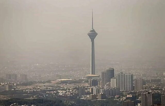 احتمال وقوع طوفان گرد و خاک در تهران احتمال وقوع طوفان گرد و خاک در تهران