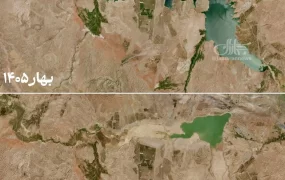 افزایش بی سابقه حجم آب سد منجیل تنها در یک سال! خشکسالی