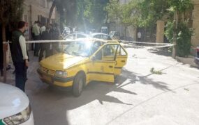 قتل همسر در تاکسی و خودکشی قاتل در مشهد قتل همسر در تاکسی و خودکشی قاتل در مشهد