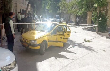 قتل همسر در تاکسی و خودکشی قاتل در مشهد