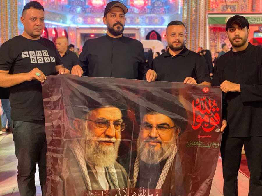 حضور گسترده و میلیونی عراقی ها در مراسم تشییع پیکر رهبر شهید ایران