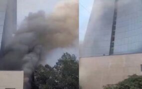 آتش سوزی در هتل استقلال تهران