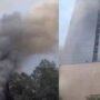 آتش سوزی در هتل استقلال تهران