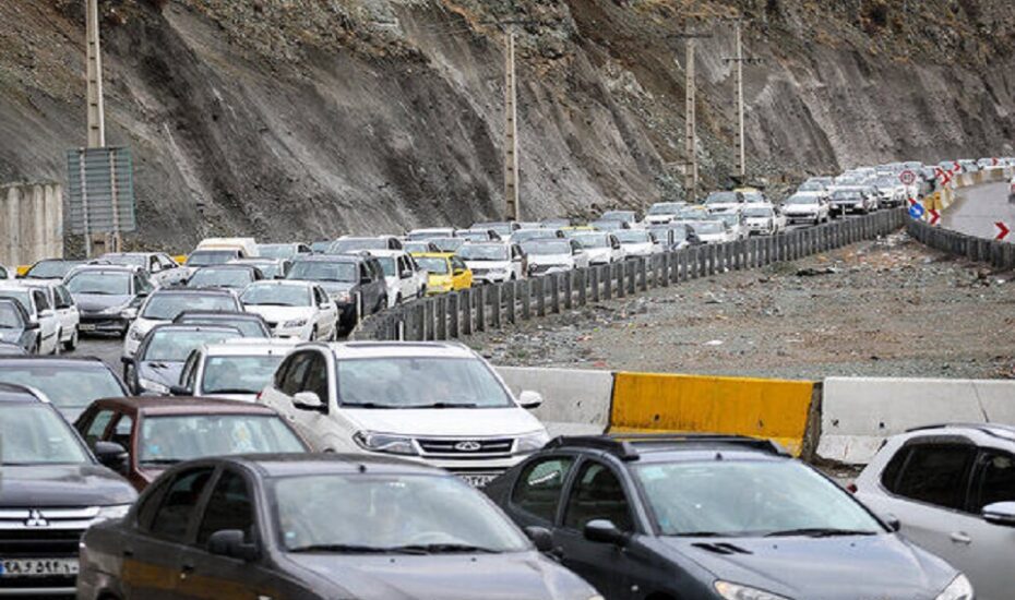 ترافیک سنگین در جاده های چالوس و هراز