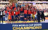 پوستر قهرمانی اسپانیا در جام جهانی ۲۰۲۶