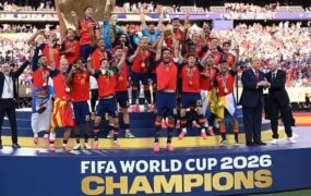 پوستر قهرمانی اسپانیا در جام جهانی ۲۰۲۶