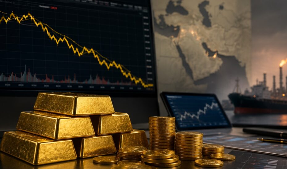 کاهش قیمت جهانی طلا
