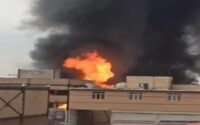 حریق در شهرک صنعتی نصیرآباد در جنوب غرب تهران