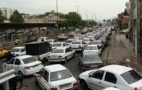 شلوغی پمپ بنزین های تهران