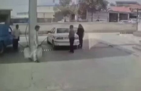 لحظه انفجار یک جایگاه CNG