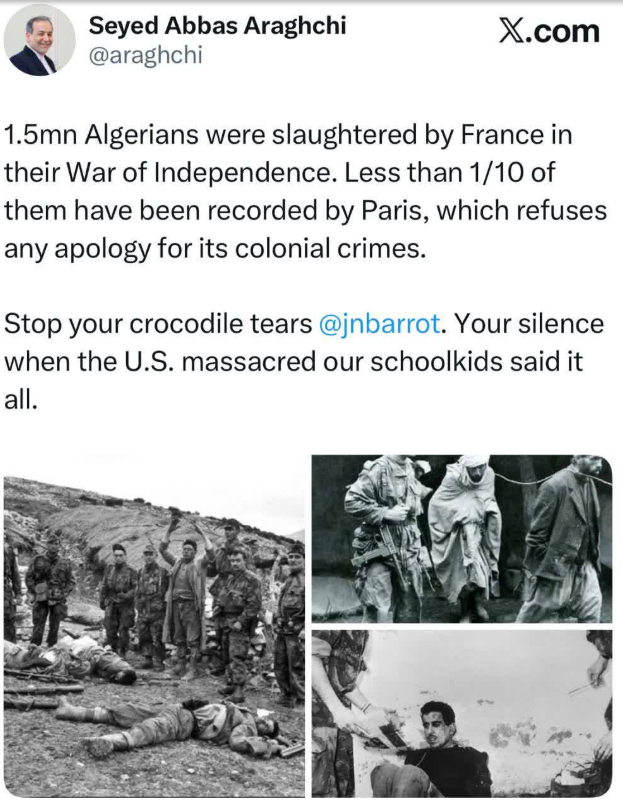  عراقچی به وزیر خارجه فرانسه
