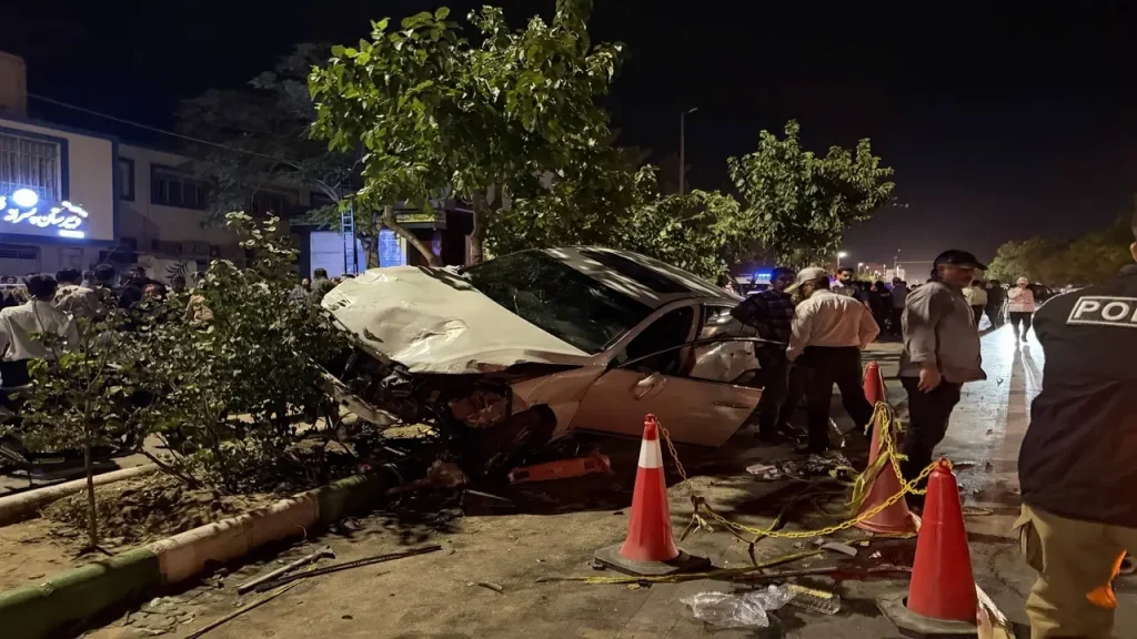 برخورد خودرو شهروندان مشهدی