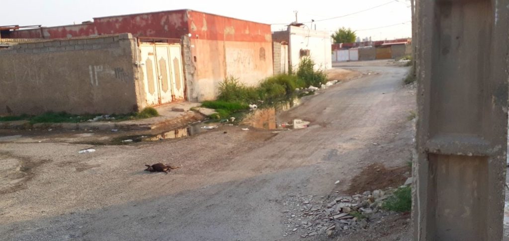 فاضلاب کوی ملت آبادان