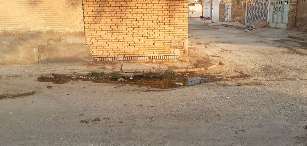 فاضلاب کوی ملت آبادان