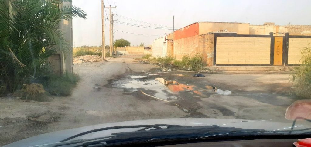 فاضلاب کوی ملت آبادان