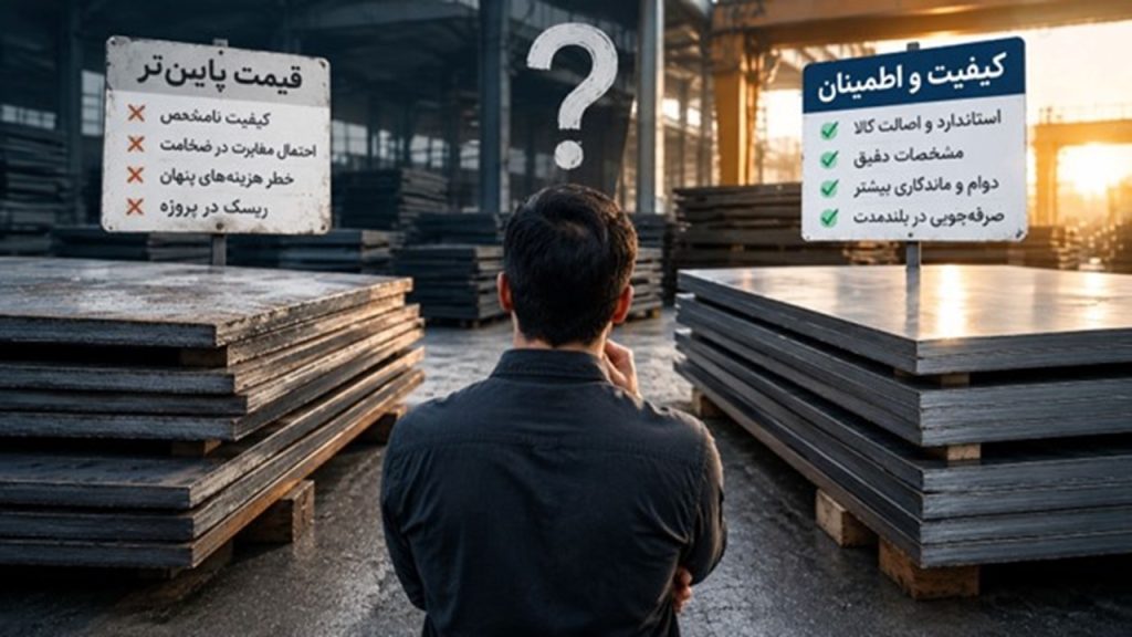 قیمت پایین‌تر همیشه خرید بهتر نیست؛ دام‌های پنهان بازار ورق آهن