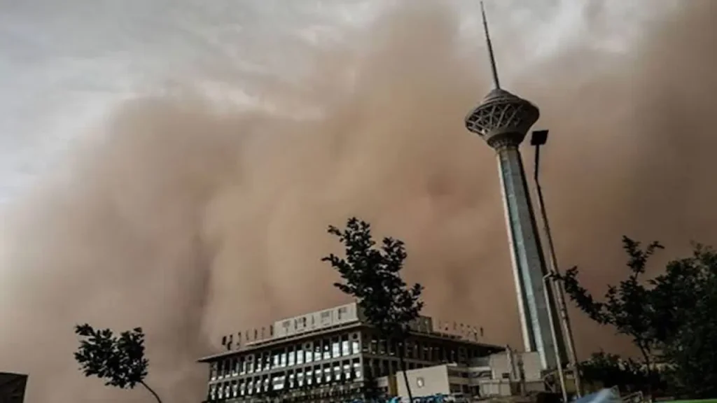 وزش باد نسبتاً شدید تهران