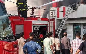 آتش‌سوزی در پاساژ خرید عسلویه