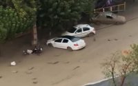 سیل بام کرج ، ماشین ها را با خود برد